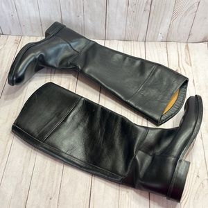 Denis Club Equestrian Riding Boots Black Leather 11” Shaft 1” Heel
